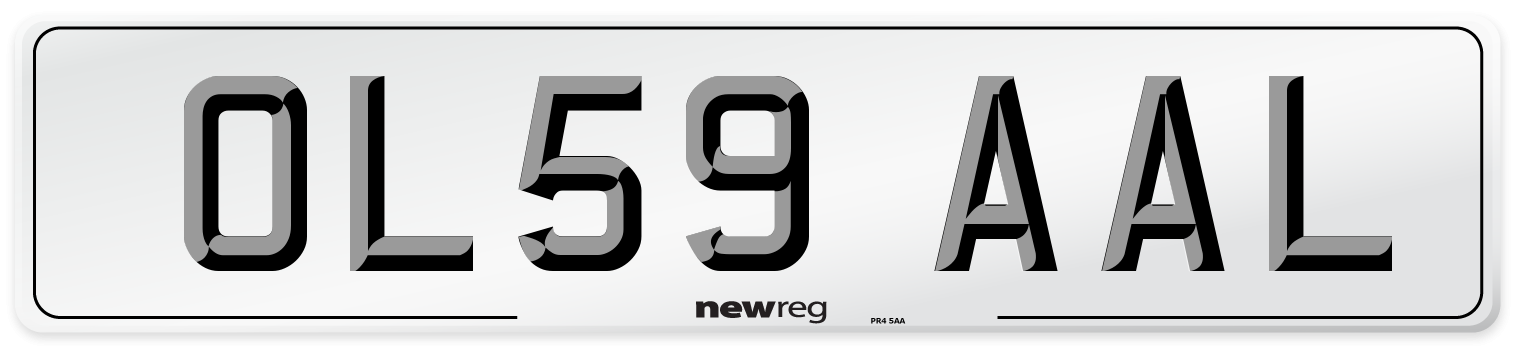 OL59 AAL Number Plate from New Reg